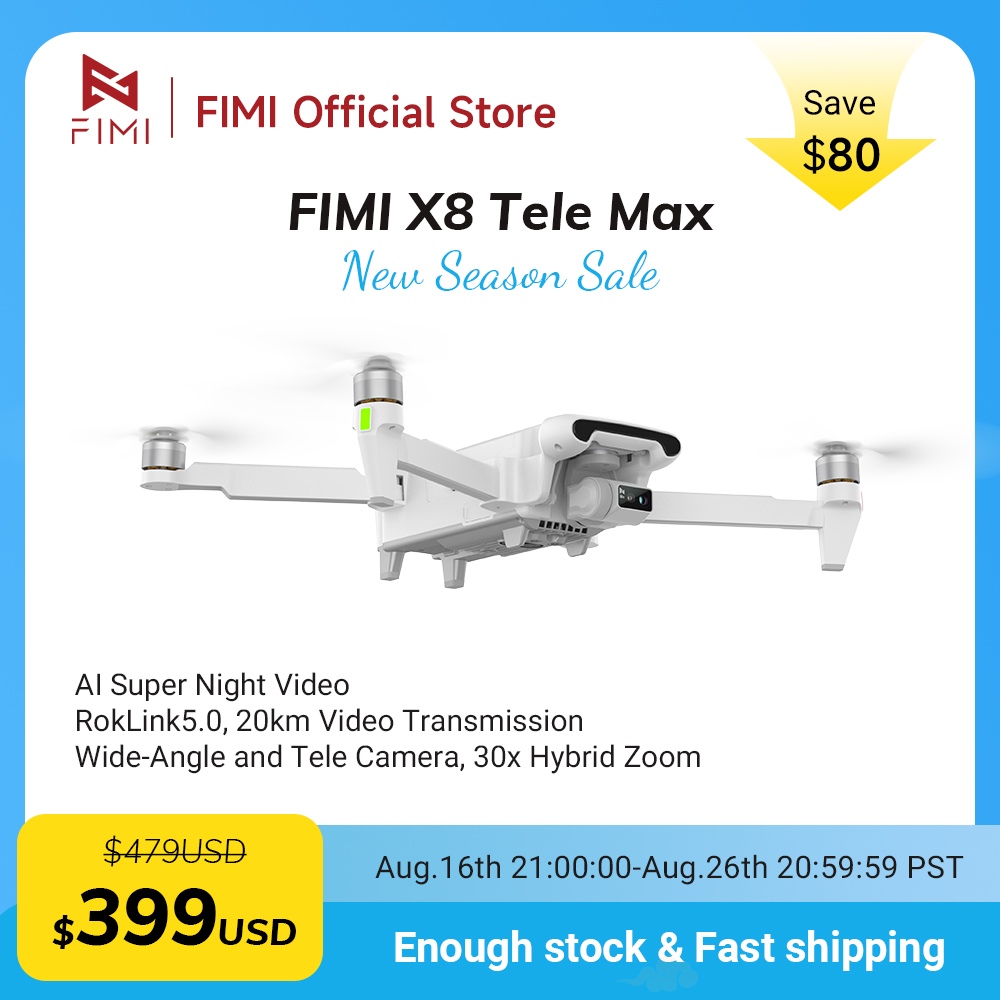 Drone Camera Wide Angle - Nouveau drone FIMI X8 Tele Max