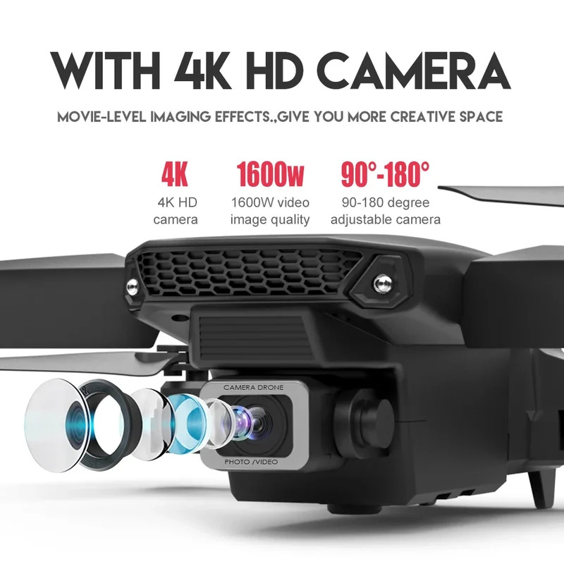 Le Drone pliant intelligent E8 - Drone Camera Wide Angle avis et prix